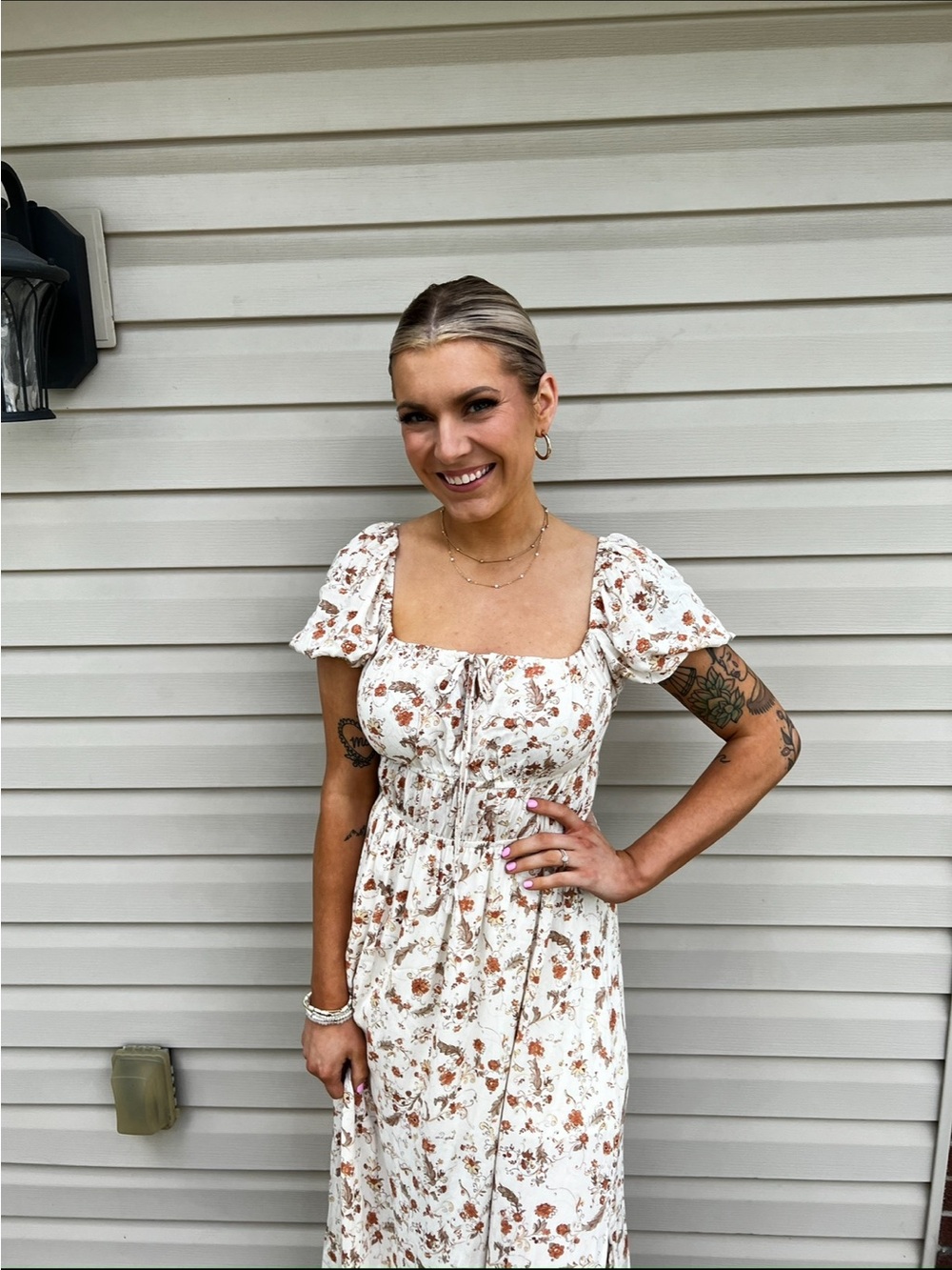 Floral Boutique Midi Dress